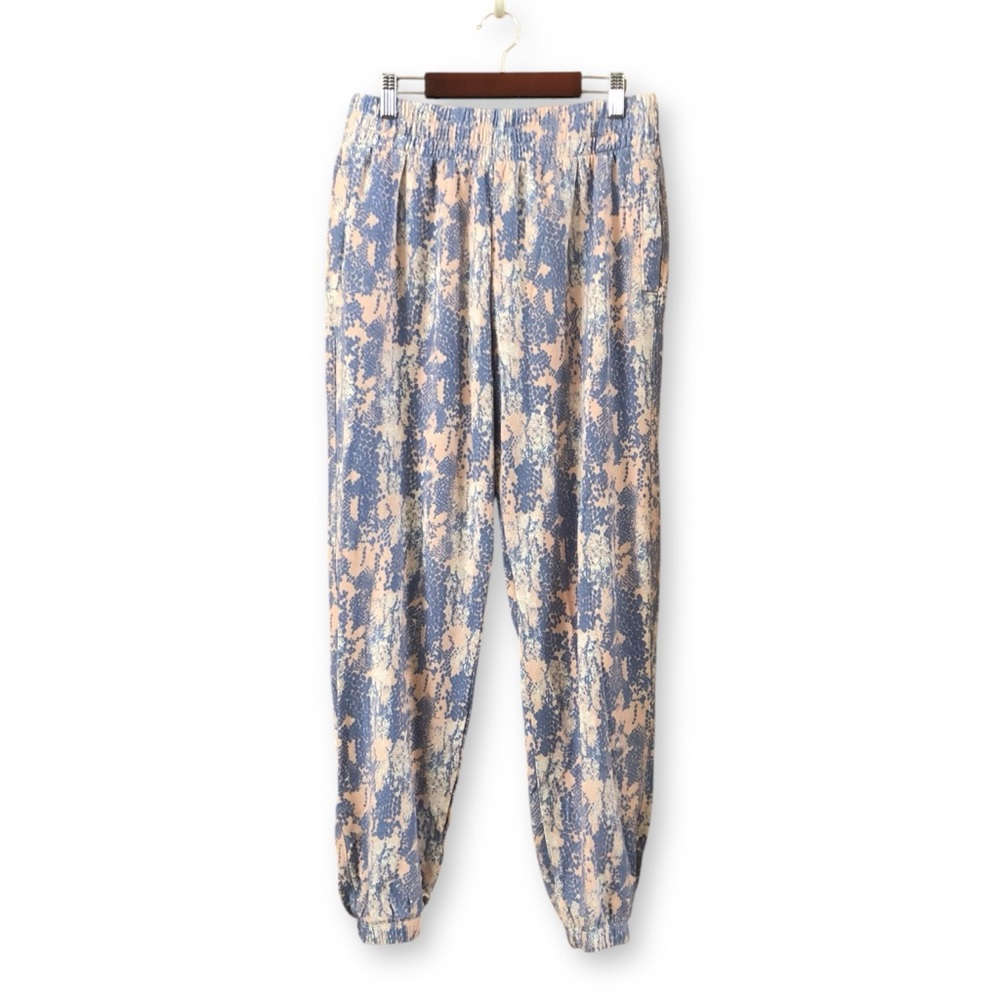 Sundry Pink Purple Python Print High Waist Sweatpants NWT Size Small Sundry 1